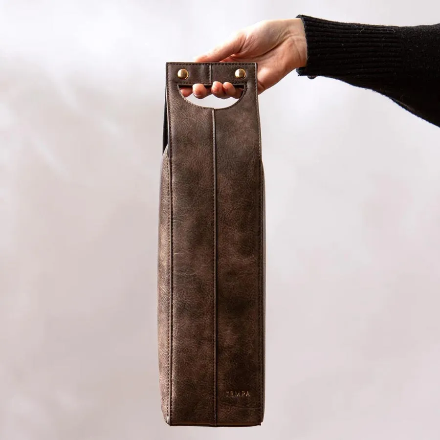 Harley Single Wine Bag - Chocolate