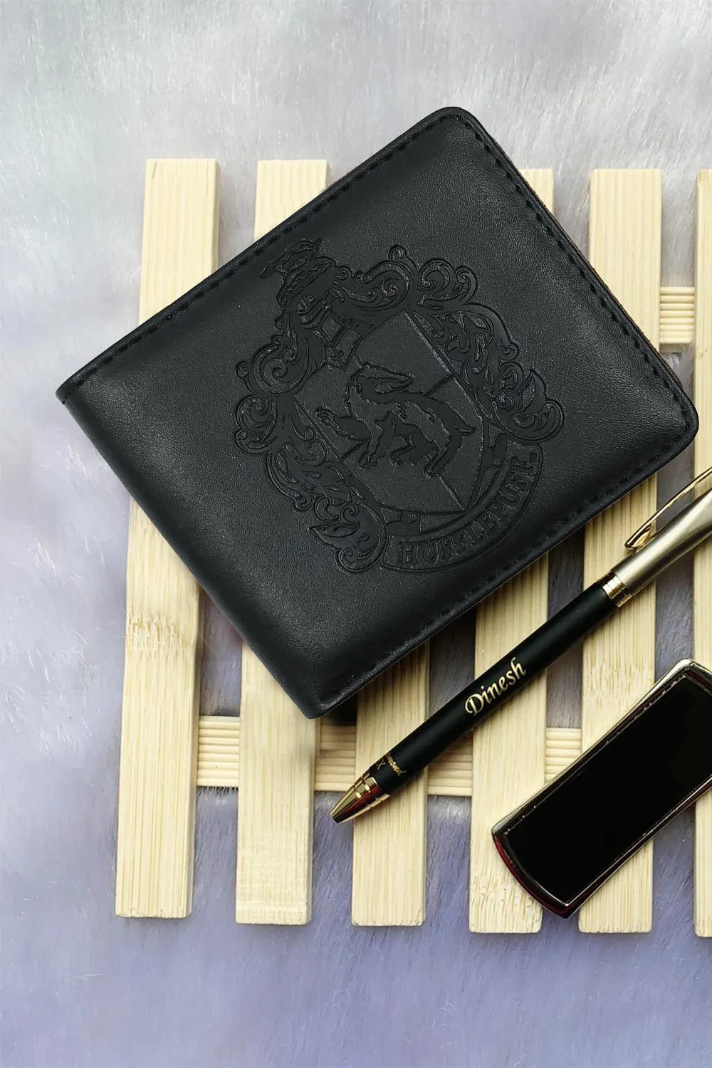Harry Potter Embossed Hufflepuff PU Wallet