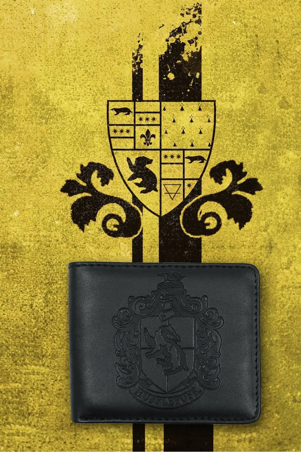 Harry Potter Embossed Hufflepuff PU Wallet