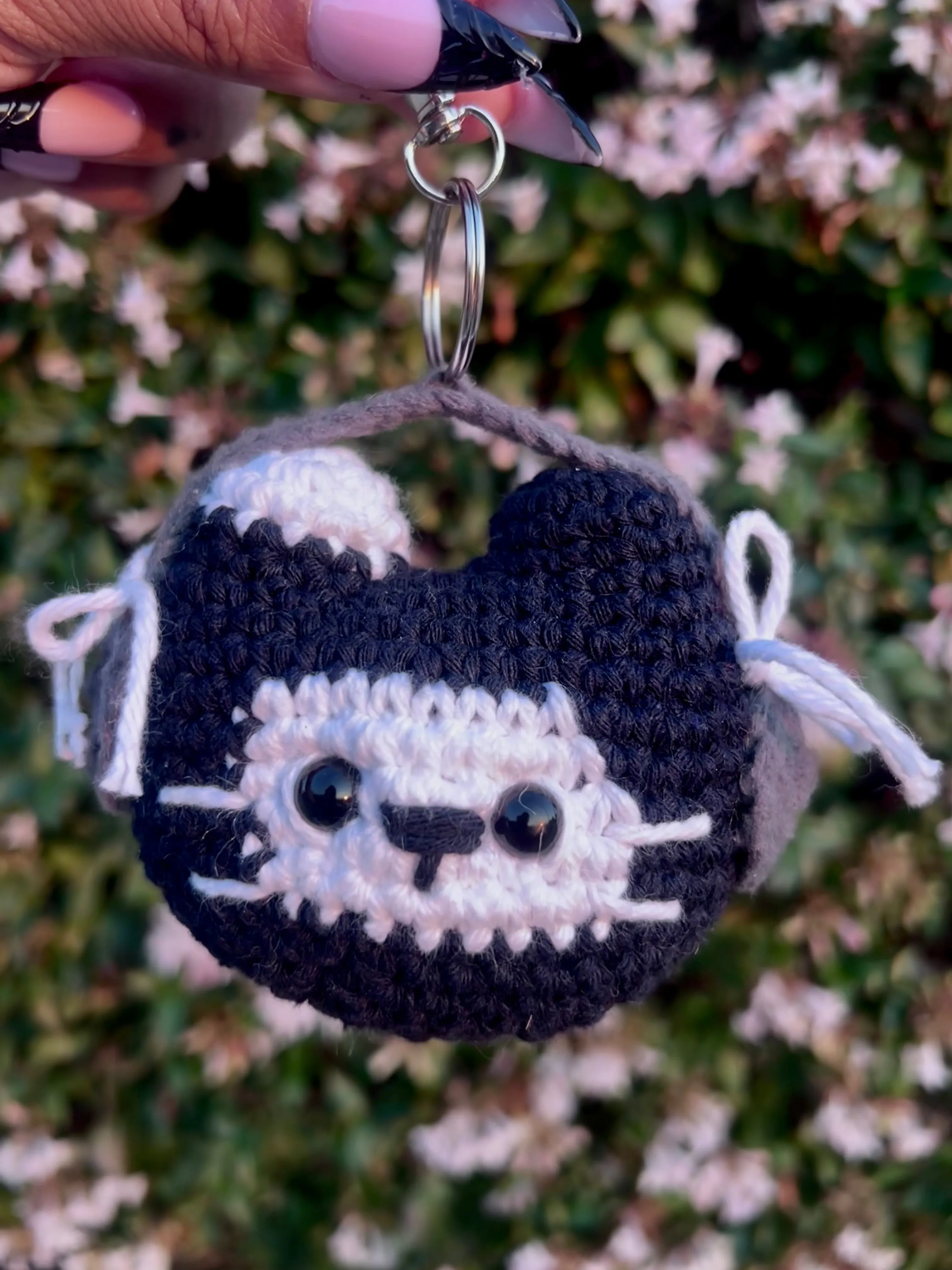 Headphone Kitty Keychain