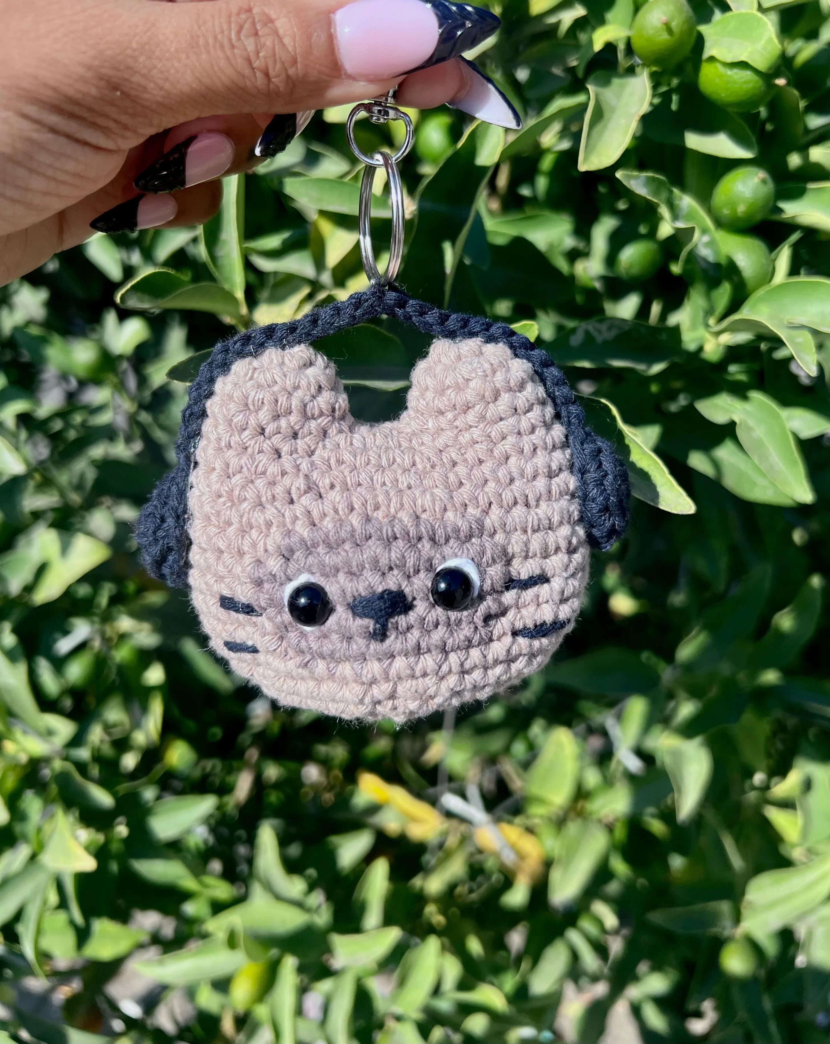 Headphone Kitty Keychain