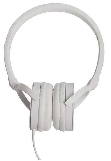 HEADPHONE WITH MIC WHITE AND SILVER