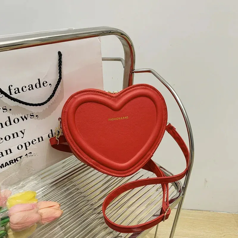 Heart-shaped Lovely Shoulder Bag