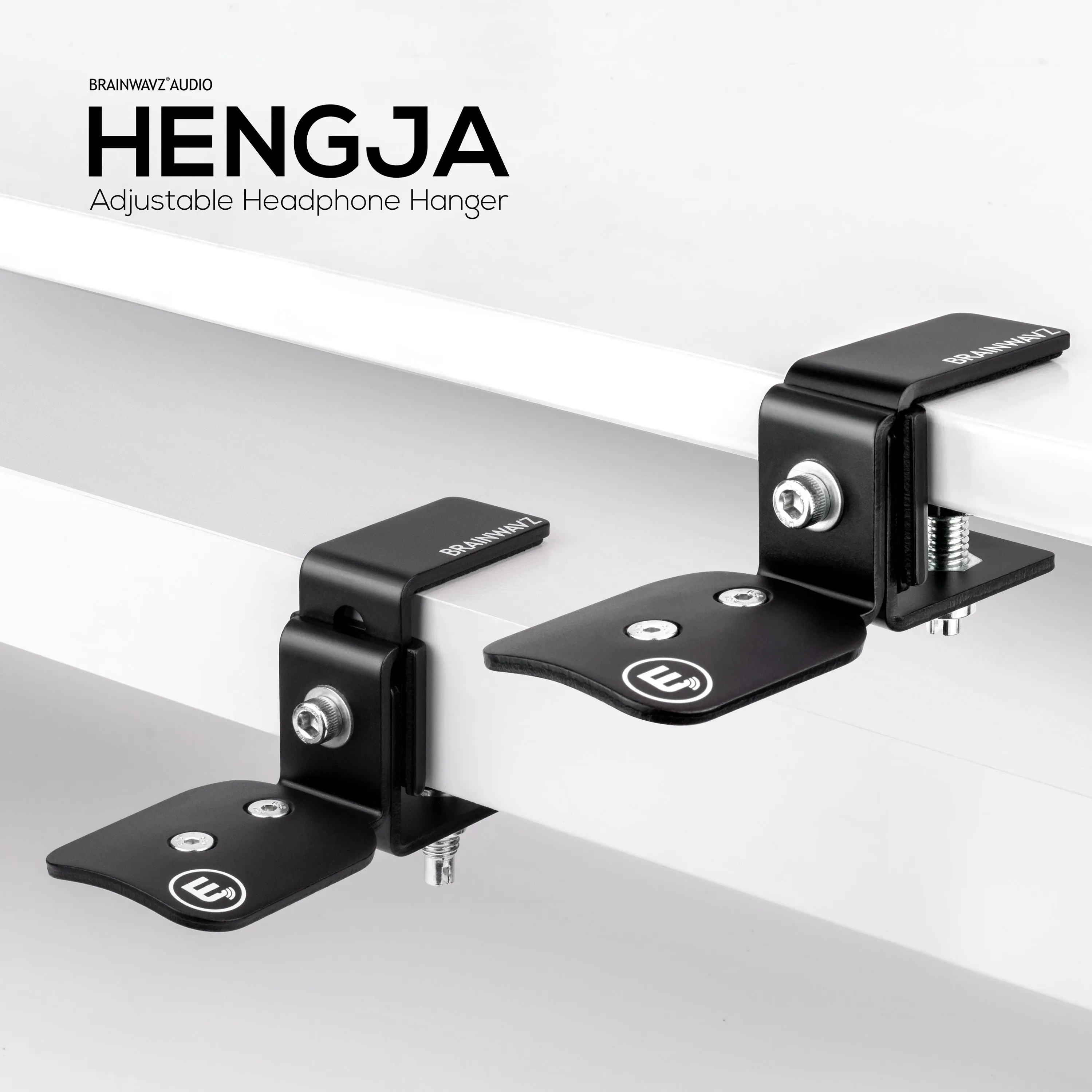 Hengja - All Metal Adjustable Headphone Hanger Stand