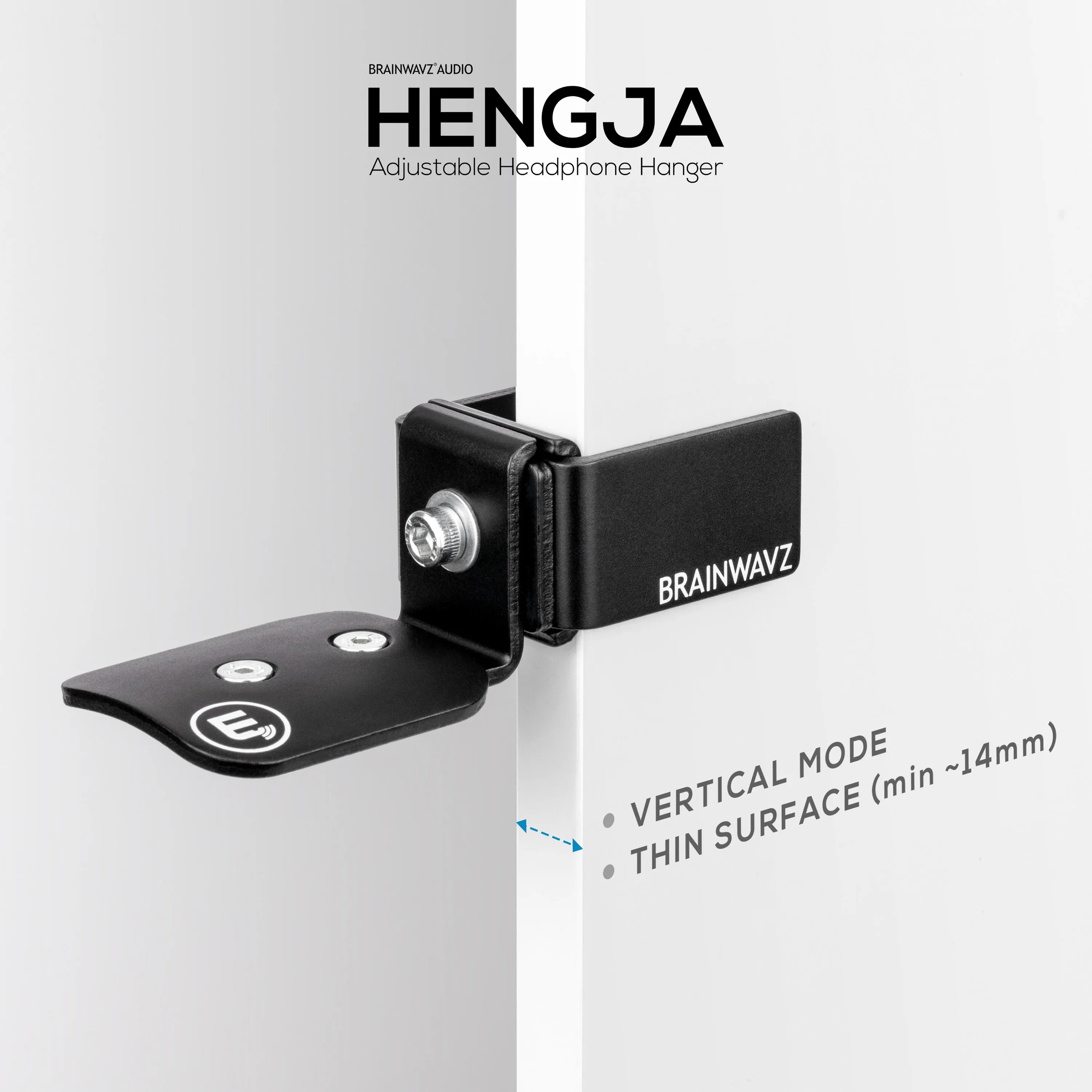 Hengja - All Metal Adjustable Headphone Hanger Stand