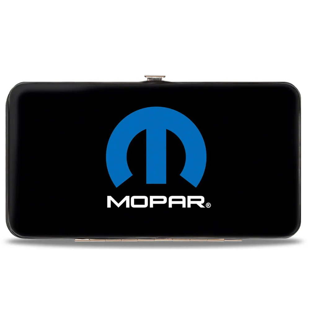 Hinged Wallet - MOPAR Logo Black Blue White