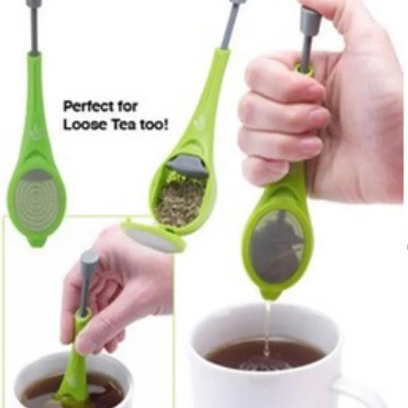 Infuser Built-in plunger Healthy Intense Flavor Reusable bag Plastic Tea&Coffee Strainer