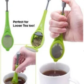 Infuser Built-in plunger Healthy Intense Flavor Reusable bag Plastic Tea&Coffee Strainer
