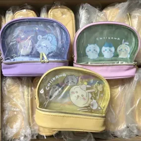 Japanese Cartoon Chiikawa Make Up Purse Bag | ChiiKawa Hachiware Usagi Momonga Crab - Kawaii Little Bag Girl Gift