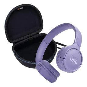 JBL Tune 520BT Wireless On Ear Bluetooth Headphone Bundle with gSport Case (Purple)