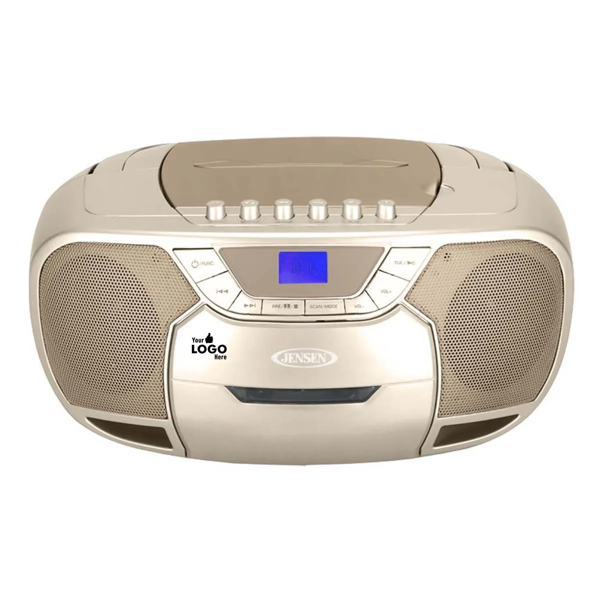 Jensen Audio Portable Bluetooth Stereo Compact Disc Cassette Player with AM/FM Radio
