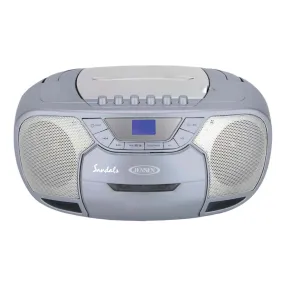 Jensen Audio Portable Bluetooth Stereo Compact Disc  Cassette Player with Radio