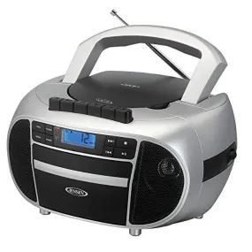 Jensen CD-550SMP3 Top-Loading Boombox CD/MP3 Black Series CD/MP3 AM/FM Radio
