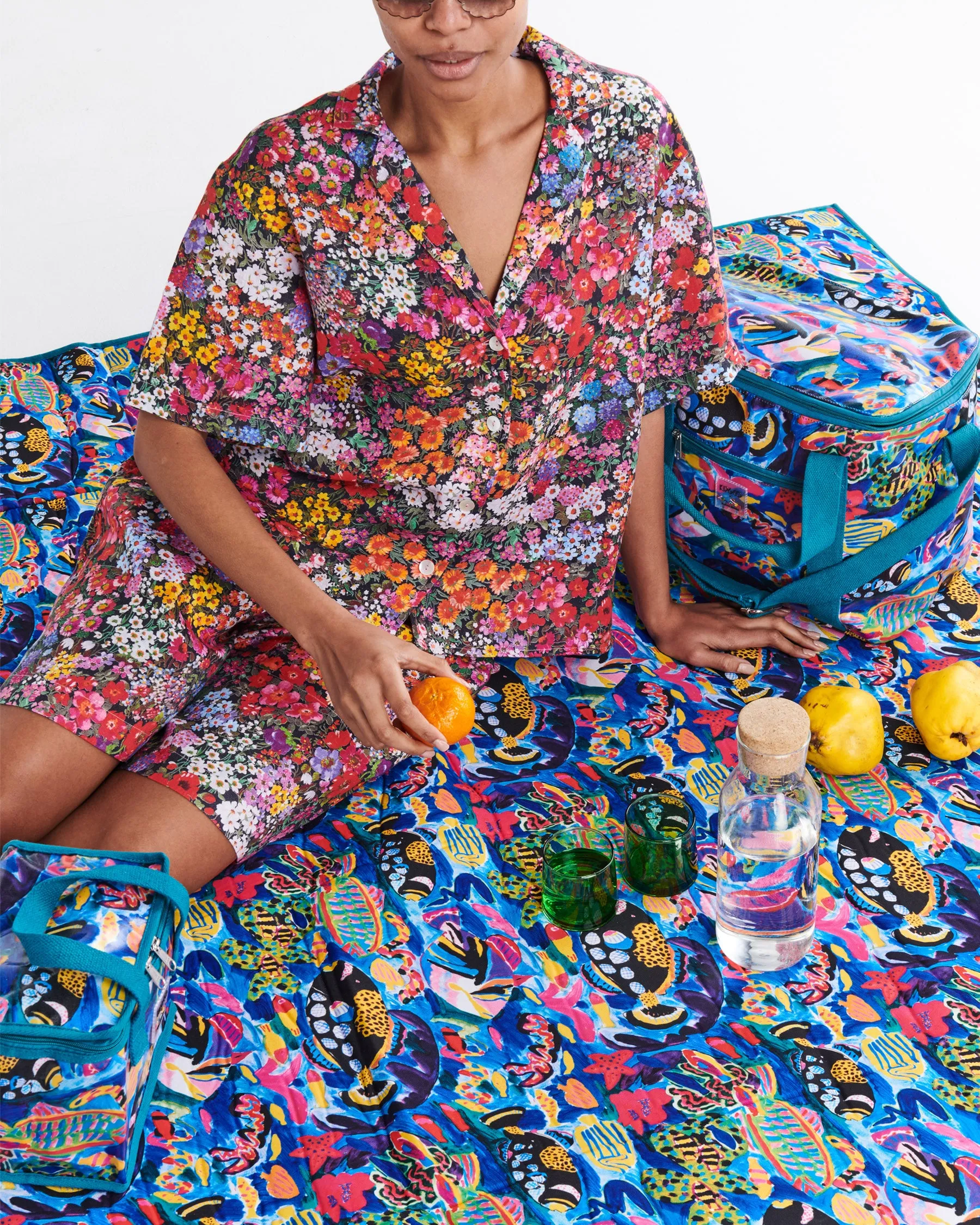 Kip&Co X Ken Done Barrier Reef Garden Cooler Bag
