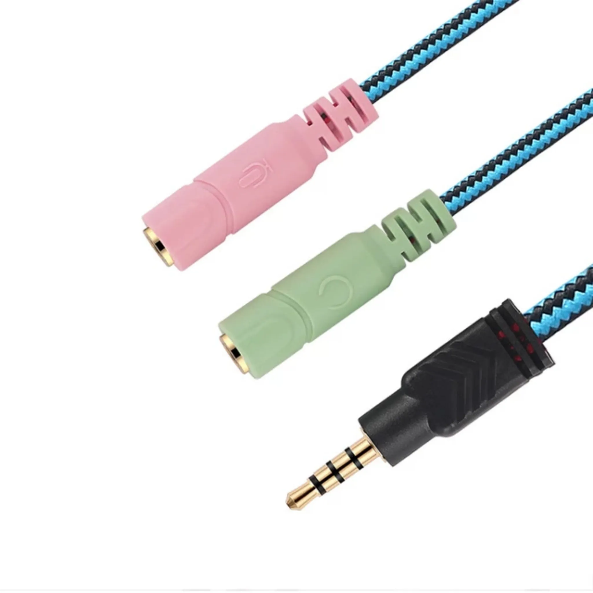 Kotion Each 3.5mm Jack Headset Splitter Y-Adapter 1 Male, 2 Female