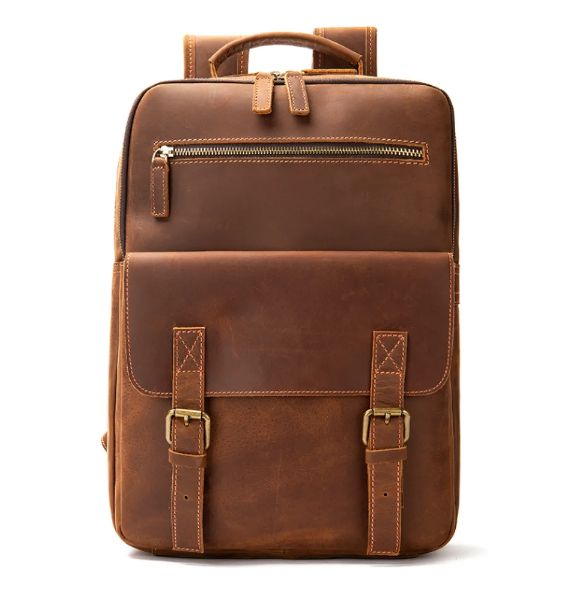 Leather City Backpack, Ideal for Commuting, Travel, Work, High Quality Craftsmanship