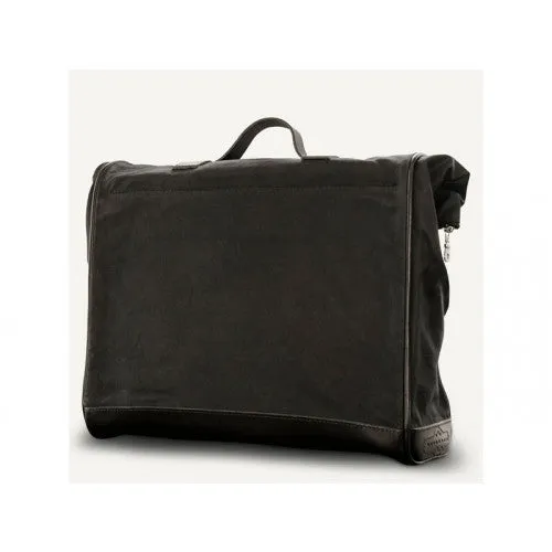 Longride Waxed Canvas Quick Release Saddlebag Black - 18 Liters