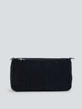 LOV Black Embellished Handbag