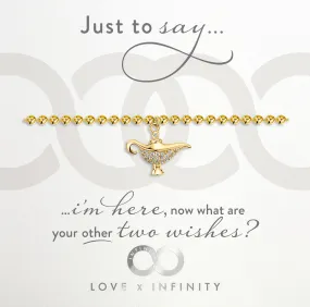 LXI Genie Lamp Bracelet- Gold