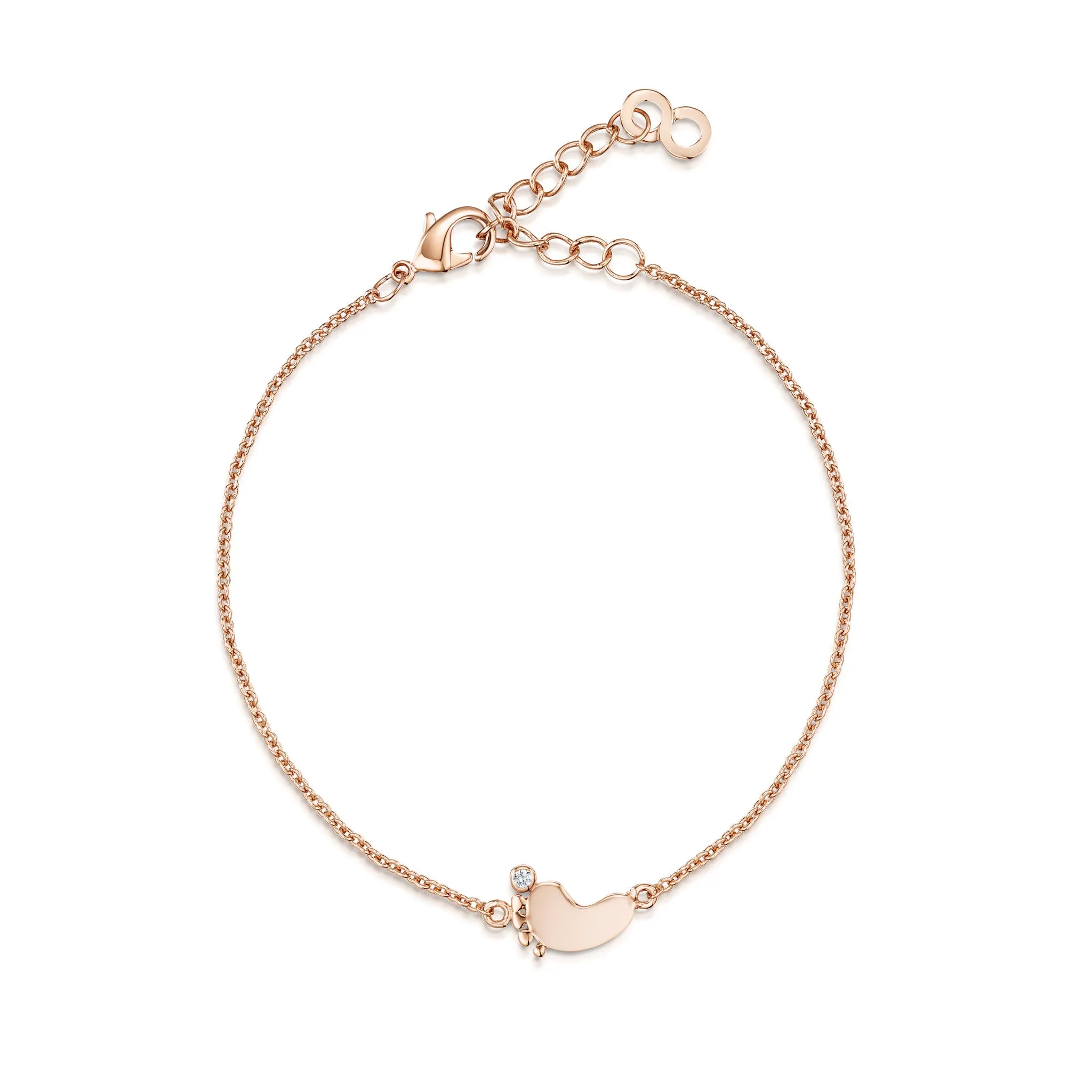 LXI Little Foot Bracelet - Rose Gold