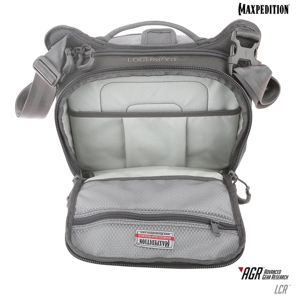 Maxpedition Lochspyr Crossbody Shoulder Bag 5.5L (Gray)