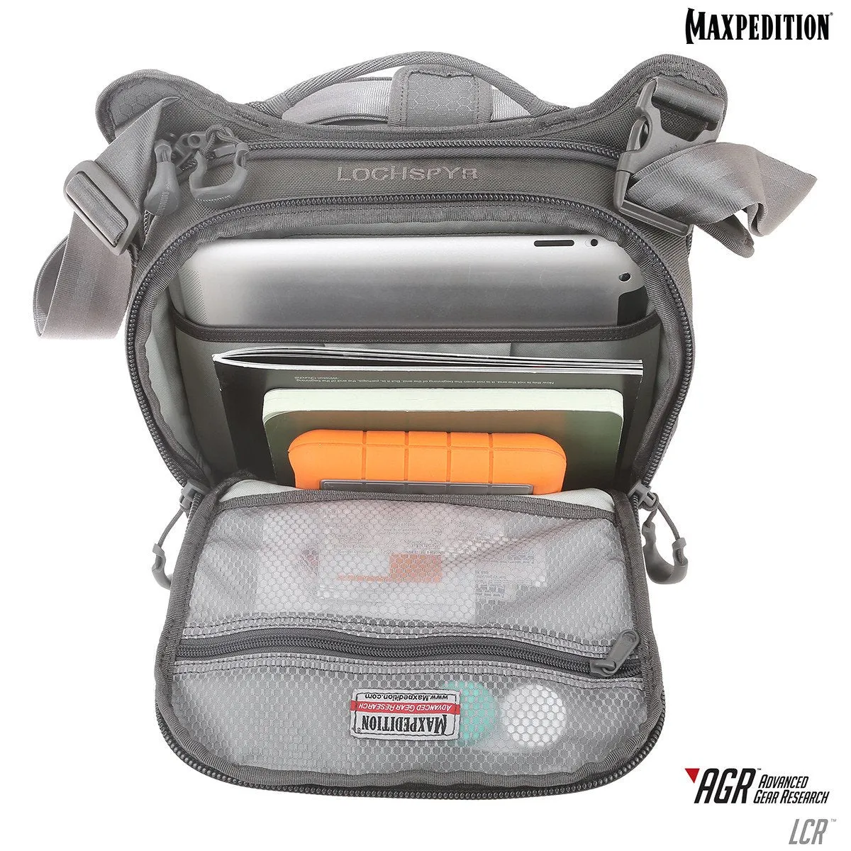 Maxpedition Lochspyr Crossbody Shoulder Bag 5.5L (Gray)