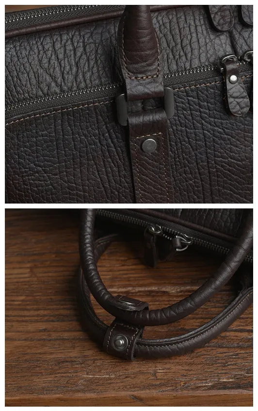Mens leather laptop briefcase, Leather office bag for man, Macbook leather bag, custom leather briefcase