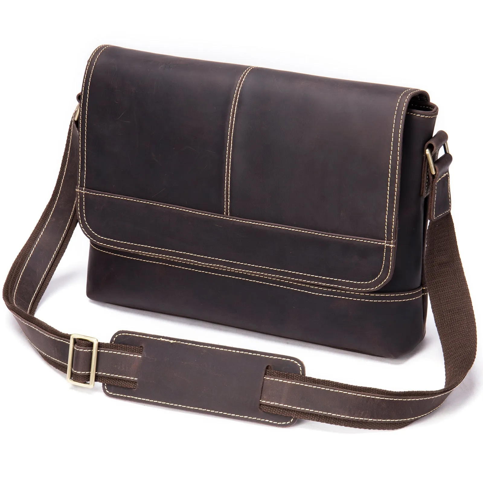 Mens leather messenger bag, Personalized leather bag for man, Custom messenger for man, Mens leather satchel