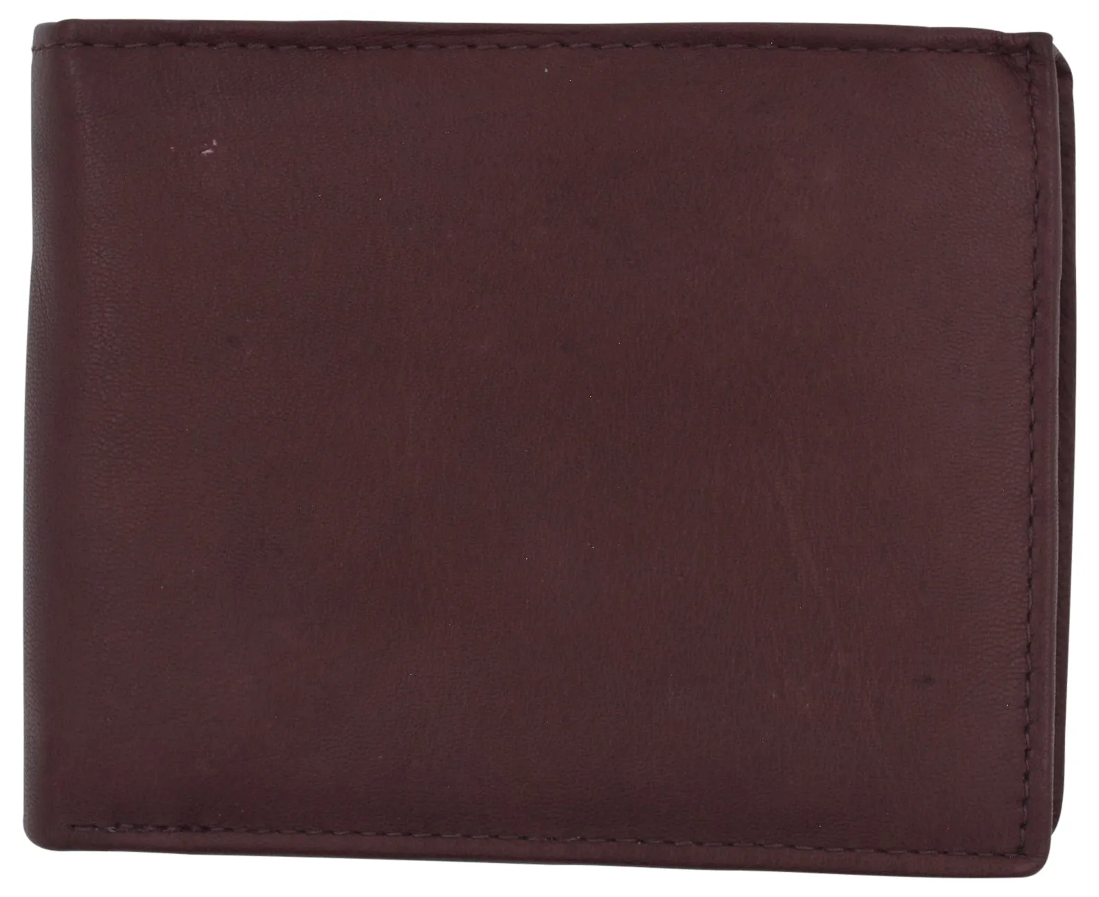 Men's Leather RFID Blocking Double Flap Up ID Windows Bifold Card Holder Wallet