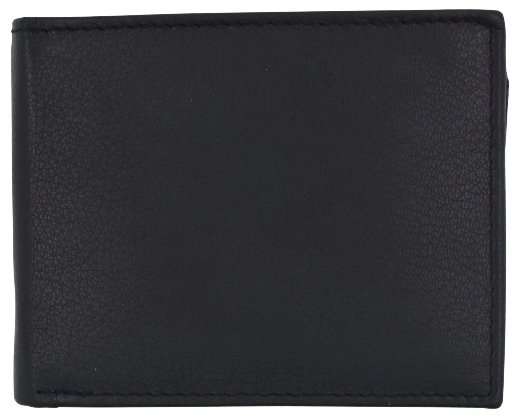 Men's Leather RFID Blocking Double Flap Up ID Windows Bifold Card Holder Wallet