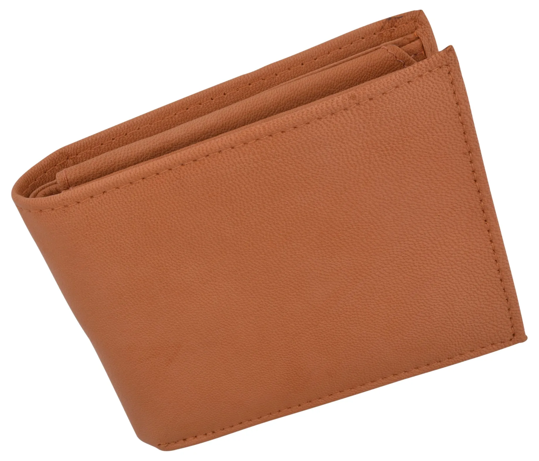 Men's Leather RFID Blocking Double Flap Up ID Windows Bifold Card Holder Wallet