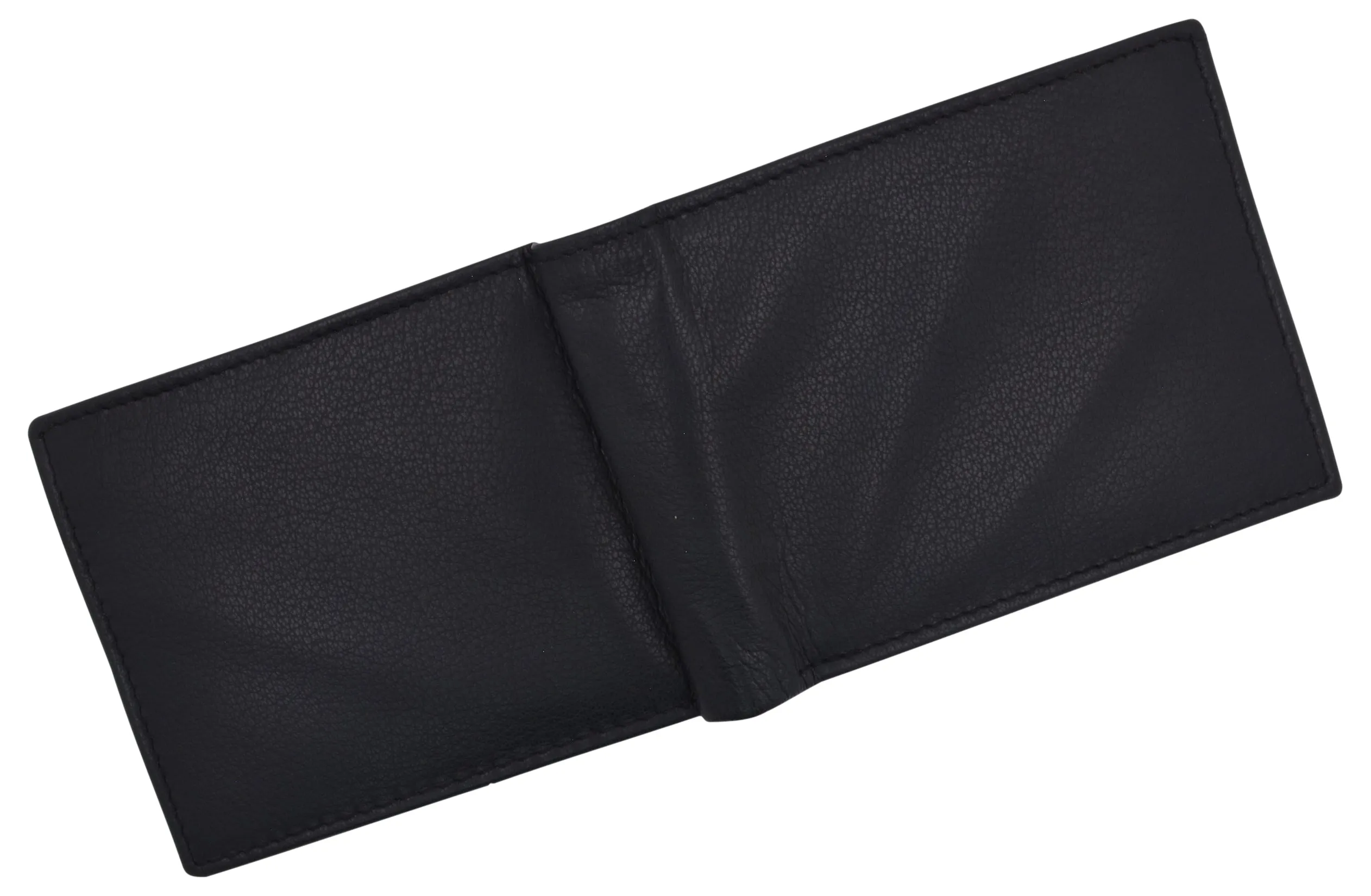Men's Leather RFID Blocking Double Flap Up ID Windows Bifold Card Holder Wallet