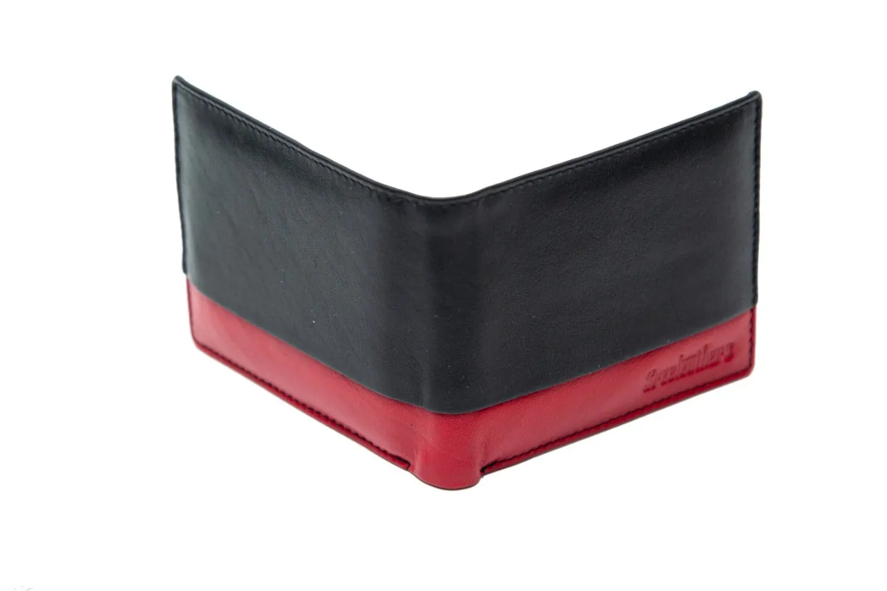 MENS WALLET COMBO 92932 (BLACK WITH RED)