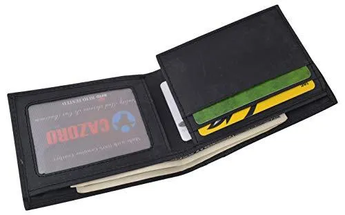Mens Wallet RFID Genuine Leather Bifold Wallets For Men USA Stars & Stripes Design RFID61T53HU