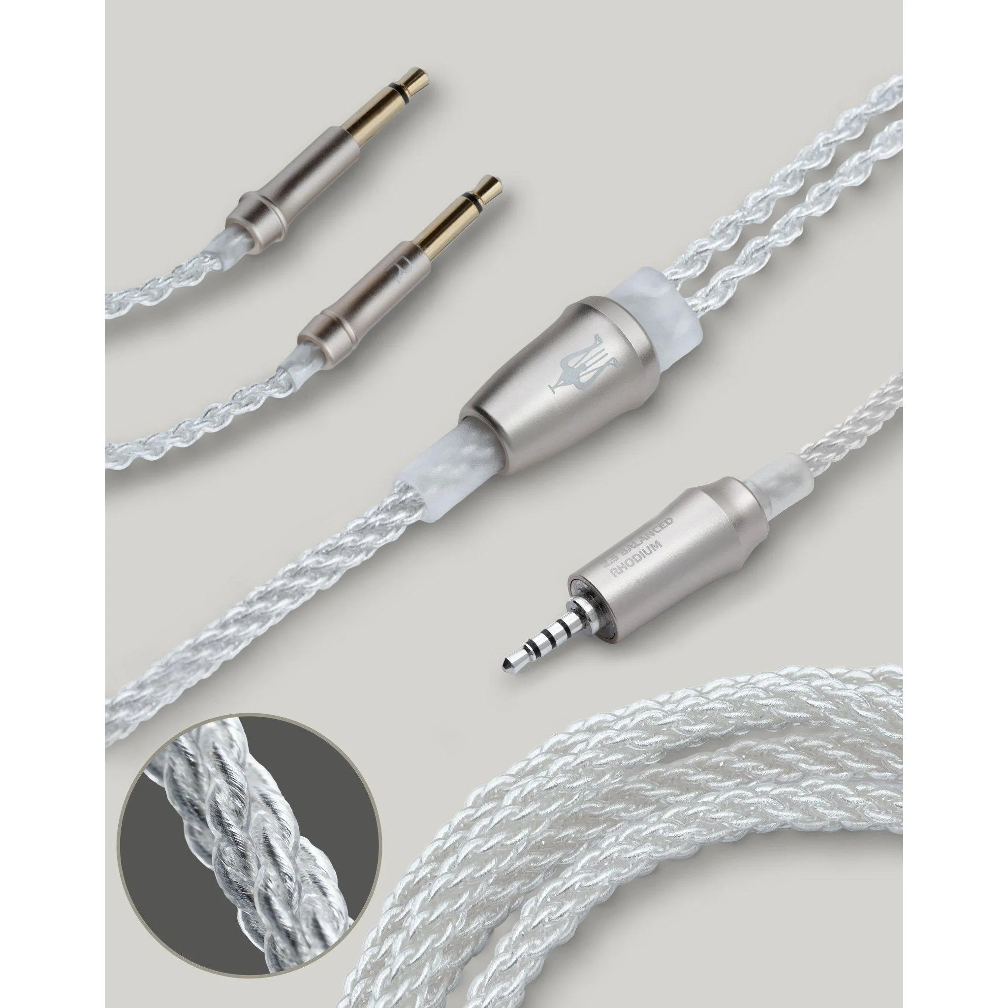 Meze Audio 99 Series / Liric Silver Plated Upgrade Cable | 3.5 Mono Plugs