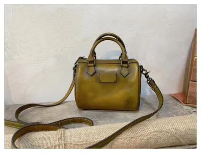 Mini Black Leather Shoulder Handbag Purse Leather Crossbody Purse