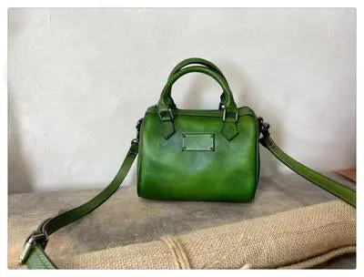 Mini Black Leather Shoulder Handbag Purse Leather Crossbody Purse