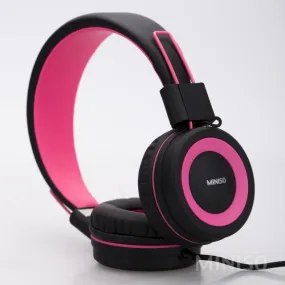 Miniso Foldable Headphone (Pink Black)