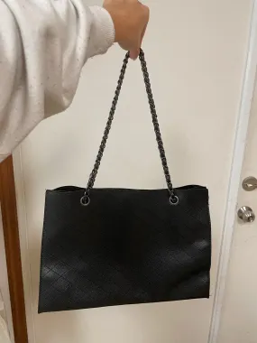 *MODEL* Sleek Quilted Purse - Black/Grey- FINAL SALE