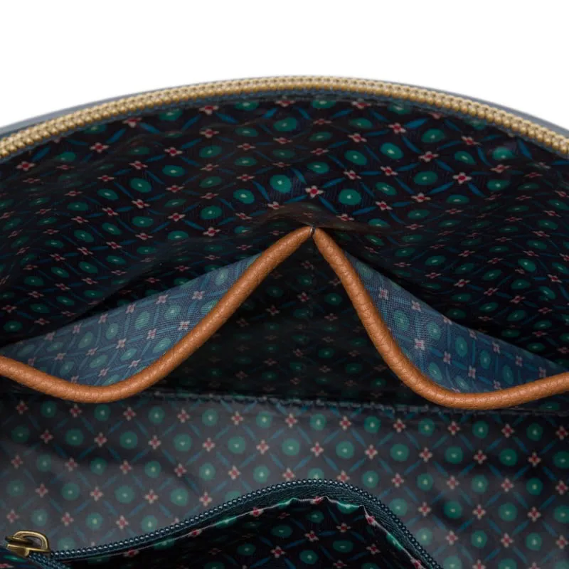 PIP Studio Flower Festival Dark Blue Triangle Cosmetic Bag