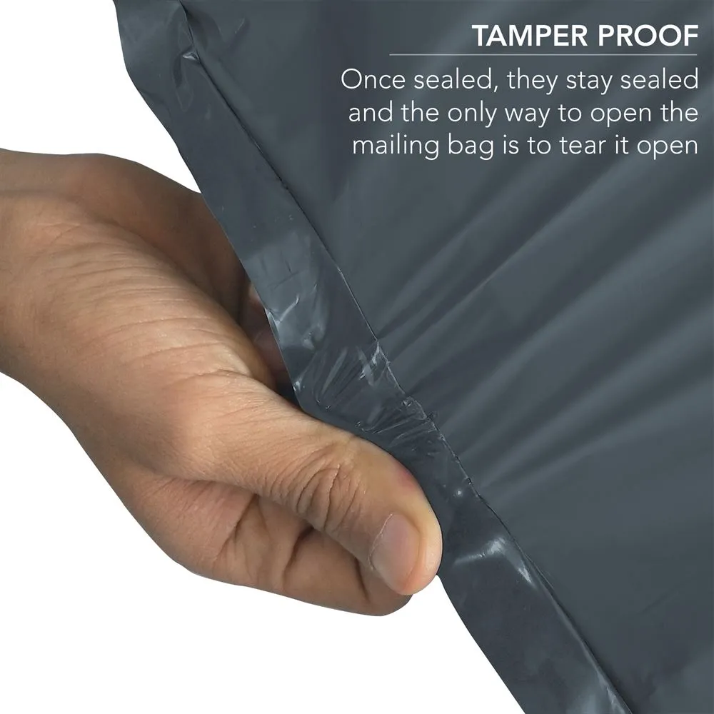 Poly Bags, 5" x 7" (127mm to 178mm), Grey Mailing Strong Self Seal Bag