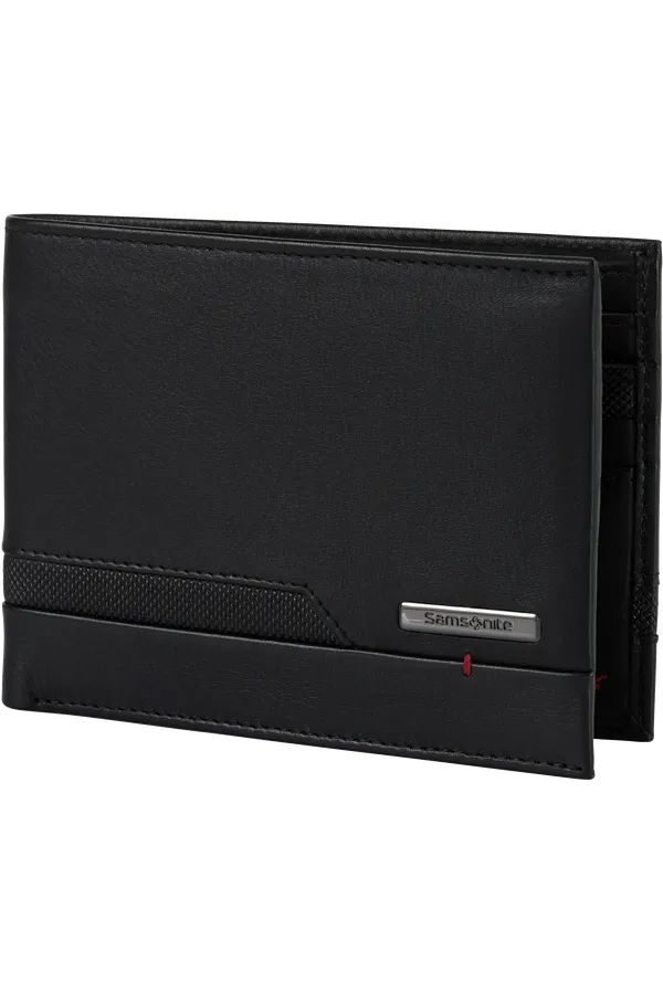 PRO-DLX 5 SLG WALLET 6 COMPARTMENTS - BLACK