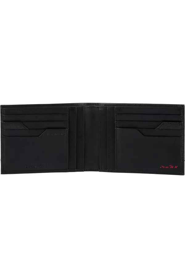 PRO-DLX 5 SLG WALLET 6 COMPARTMENTS - BLACK