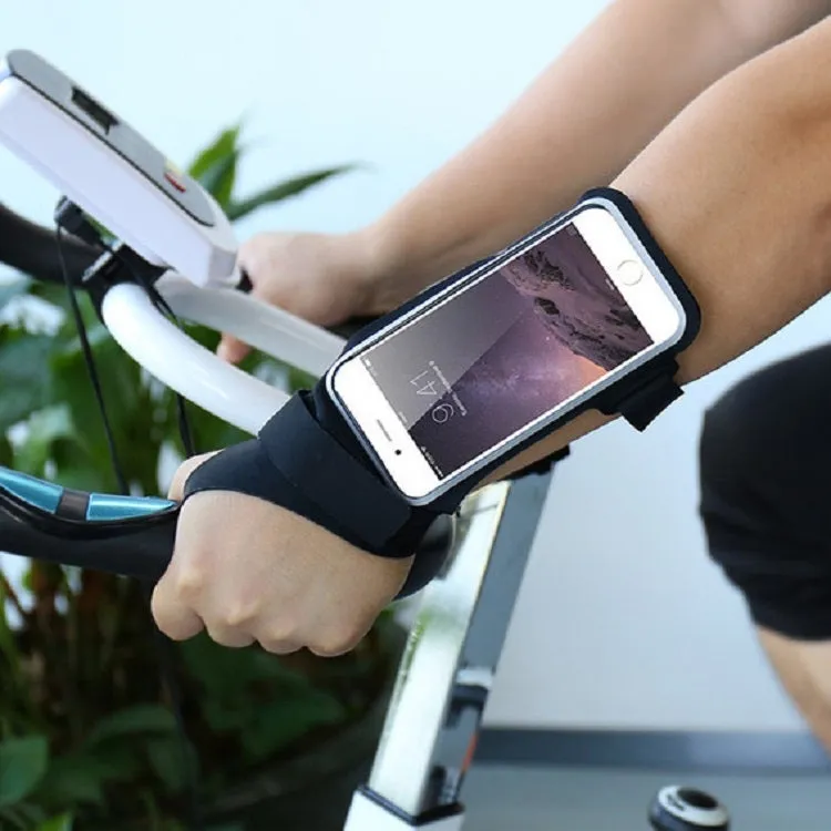 Running Sports Mobile Phone Wrist Bag, Specification:Under 5.5 inches(Blue)