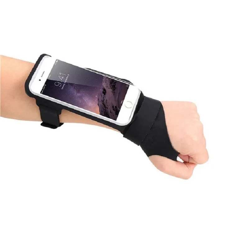 Running Sports Mobile Phone Wrist Bag, Specification:Under 5.5 inches(Blue)