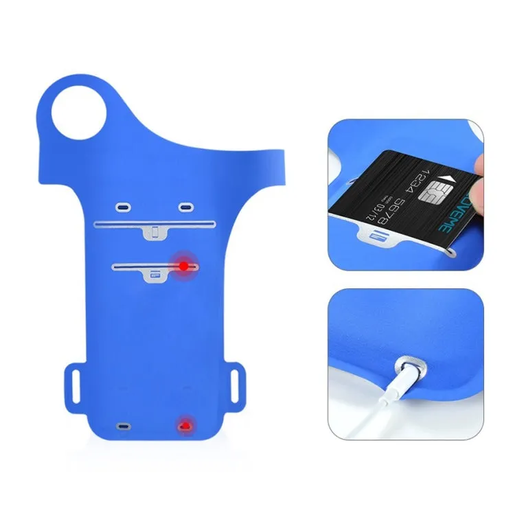 Running Sports Mobile Phone Wrist Bag, Specification:Under 5.5 inches(Blue)