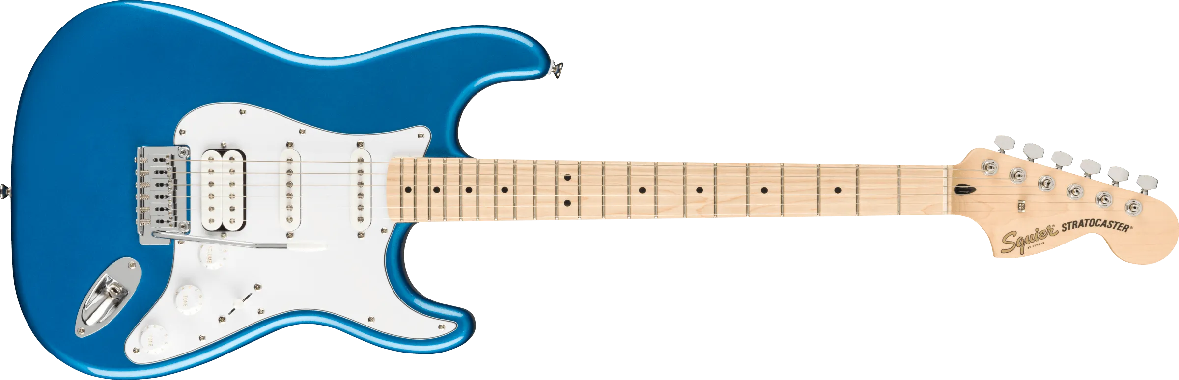 Squier Affinity Series Stratocaster HSS Pack, Lake Placid Blue, Frontman 15G amplifier