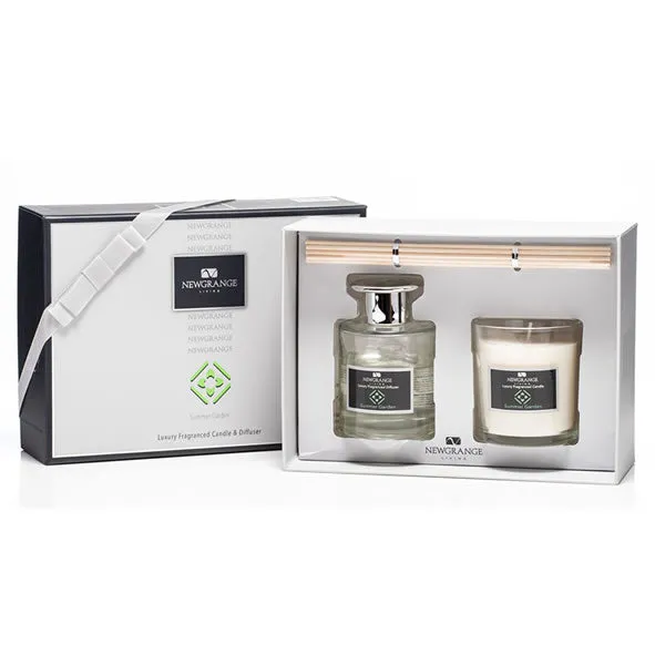 SUMMER GARDEN LUXURY CANDLE & DIFFUSER GIFT SET