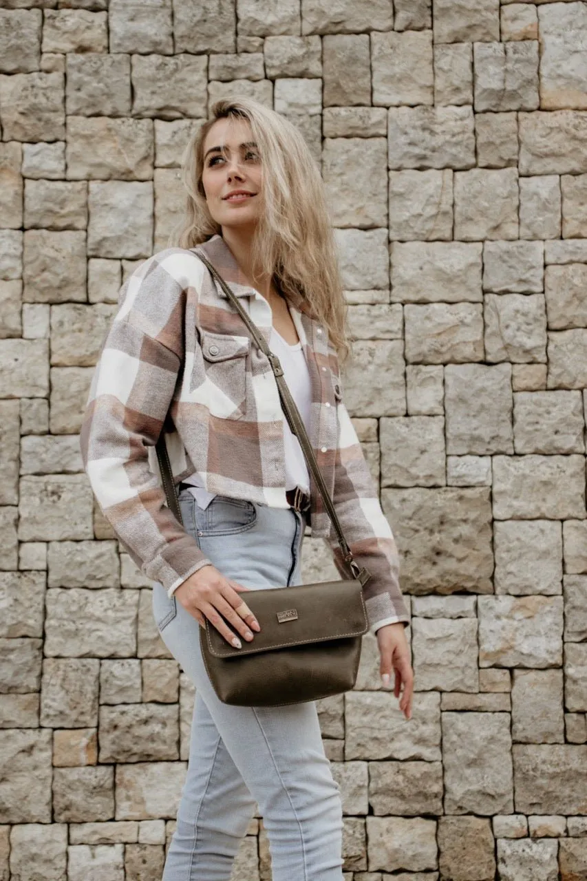 Tan Leather Goods - Mila Sling Bag | Olive