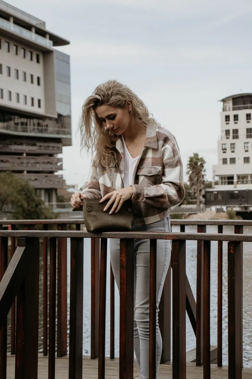 Tan Leather Goods - Mila Sling Bag | Olive
